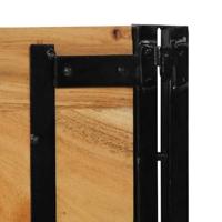 Hoofdeinde 180 cm massief hout acaciahout en ijzer - thumbnail