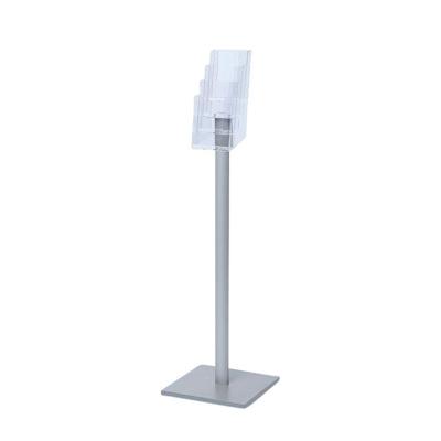 Brochurehouder Quantore met standaard 4x 110x140x30mm Brochurehouder Quantore met standaard 4x 110x140x30mm