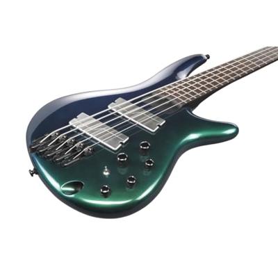 Ibanez SRMS725 Bass Workshop Blue Chameleon 5-snarige multi-scale elektrische basgitaar