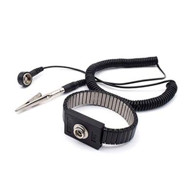 Quadrios ESD-armband Zwart Drukknop 10 mm