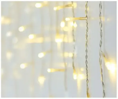 Kerstverlichting LED ijspegels 360 lampjes 12m, warm wit