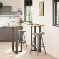 Bartafelpoten 2 st T-vormig 60x35x(110-111) cm staal naturel - thumbnail