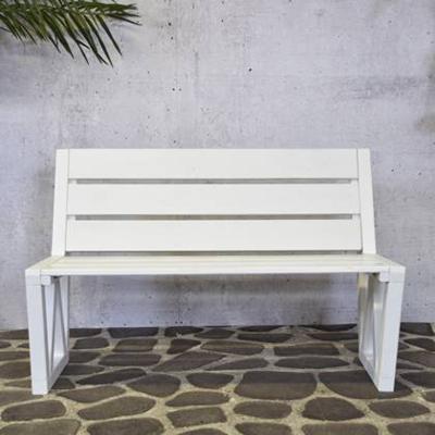 SenS-Line 3-zits Houten tuinbank Dolcis 150 cm - wit