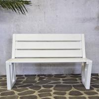 SenS-Line 3-zits Houten tuinbank Dolcis 150 cm - wit - thumbnail