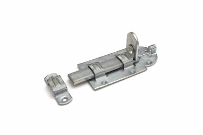 DX - Hangslotrolschuif met bocht 140 mm verzinkt