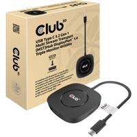club3D CSV-1550 USB-C (USB 3.2 Gen 2) multiport hub Zwart - thumbnail
