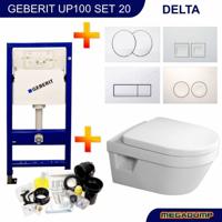 Geberit Up100 Toiletset 20 Villeroy & Boch Omnia Architectura Directflush Met Bril En Drukplaat - thumbnail