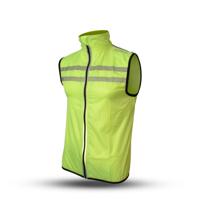 Outwet Gato windbreaker mesh vest usb led neongeel maat xs - thumbnail
