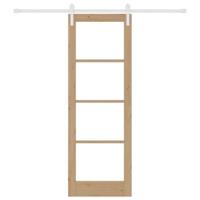 Schuifdeur ORKDAL Bruin 73.5 x 211 cm Massief grenenhout - thumbnail