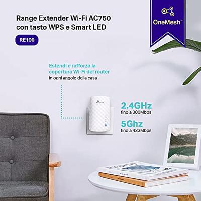 TP-Link RE190 netwerkextender Netwerkrepeater Wit