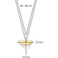 TI SENTO-Milano 6816WM Ketting zilver goudkleurig 38-48 cm - thumbnail