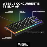 Gaming Keyboard SteelSeries APEX 3 TKL Qwerty Spaans - thumbnail