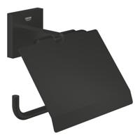 GROHE Start Cube QuickFix Toiletrolhouder - met klep - matte black 411022430 - thumbnail