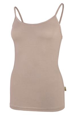 Boru Bamboo 2-pack dames spaghetti hemd - Hemdjes dames - Zwarte en witte hemdjes met smalle bandjes