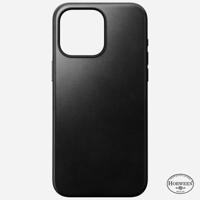 Nomad Modern Horween lederen hoesje iPhone 15 Pro Max - Black - thumbnail