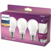 Philips LED 26675900 LED-lamp Energielabel E (A - G) E27 7 W = 60 W Warmwit (Ø x h) 6 cm x 11 cm 3 stuk(s) - thumbnail