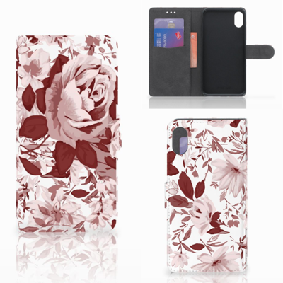 Hoesje Apple iPhone Xs Max Watercolor Flowers Hoesje Apple iPhone Xs Max Watercolor Flowers