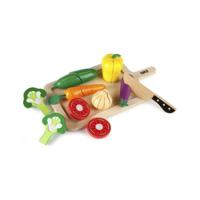 Tidlo houten snijgroenten speelset, 20dlg. - thumbnail