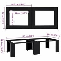 Wasmachine Pedestal 2 pcs Zwart 64 x 55 x 32.5 cm Staal - thumbnail