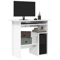 Bureau 80x45x74 cm bewerkt hout hoogglans wit - thumbnail