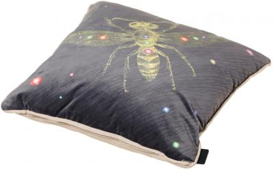 Madison sierkussen Velvet insect 45 x 45 cm polykatoen Madison sierkussen Velvet insect 45 x 45 cm polykatoen