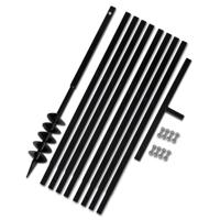 Grondboor 100 mm met 9 m verlengstuk Staal - thumbnail