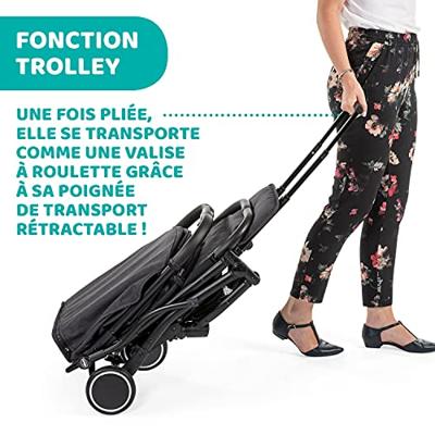 CHICCO Trolley Me reiswandelwagen antraciet - thumbnail
