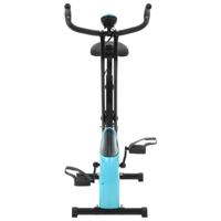 vidaXL Hometrainer X-bike magnetisch met hartslagmeter zwart en blauw - thumbnail