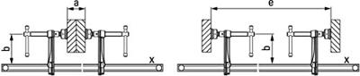 Bessey SLV200M Set geheel stalen lijmtangen - SLV200M Bessey SLV200M Set geheel stalen lijmtangen - SLV200M