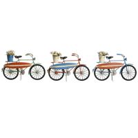 Decoratieve figuren Home ESPRIT Blauw Groen Oranje 31 x 8,5 x 19 cm (3 Stuks) - thumbnail
