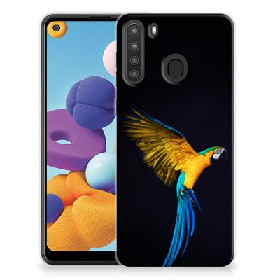 Samsung Galaxy A21 | TPU Hoesje | Papegaai
