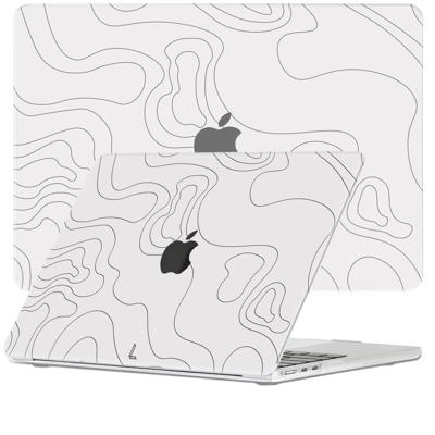 Lunso MacBook Air 13 inch (2022-2025) cover hoes - case - Land Lines