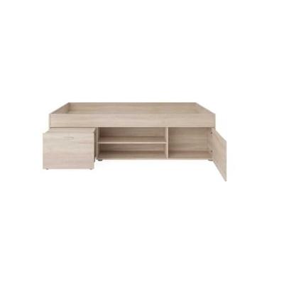 Bed Wilton - eikenkleur - 90x200 cm