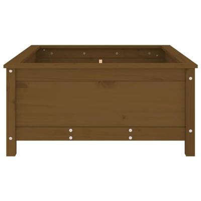 VidaXL Plantenbak 82,5x82,5x39 cm massief grenenhout honingbruin