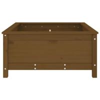 VidaXL Plantenbak 82,5x82,5x39 cm massief grenenhout honingbruin - thumbnail