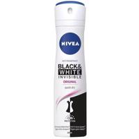 Nivea Deodorant invisible black & white spray original 150 Milliliter - thumbnail
