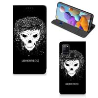Mobiel BookCase Samsung Galaxy A21s Skull Hair - thumbnail
