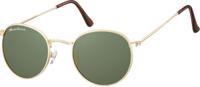 Zonnebril montana met groen g15 glas mat goud - thumbnail