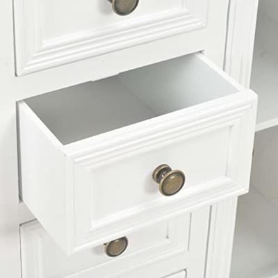 Dressoir 70x28x70 cm massief grenenhout wit