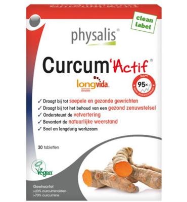Physalis Curcum Actif 30Tabletten Physalis Curcum Actif 30Tabletten