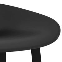 Barstoelen 2 st zwart - thumbnail