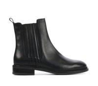 Lina Locchi Dames Enkellaarsjes in Leder (Zwart) - thumbnail