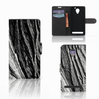 Book Style Case Lenovo C2 Power Boomschors Grijs - thumbnail