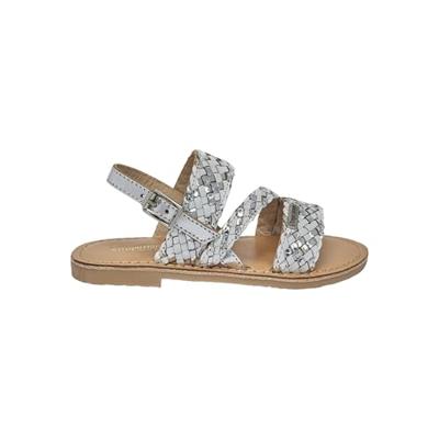 Leren kindersandalen Bamako LES TROPEZIENNES® BY M. BELARBI zilver