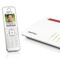 AVM FRITZ!Fon C6 Draadloze VoIP-telefoon Antwoordapparaat, Babyfoon, Handsfree, PIN-code LC-display Wit - thumbnail