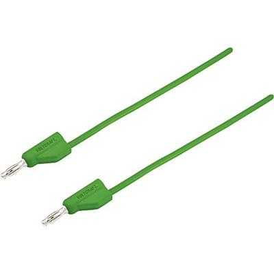 VOLTCRAFT MSB-300 Meetsnoer Banaanstekker 4 mm Silicone 2.00 m Groen 1 stuk(s)