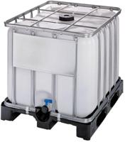 IBC tank - Kunststof Pallet - Deksel 150mm - 2 aansluiting - 800 liter - thumbnail