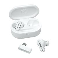 AKG N5 Hybride TWS-headset, draadloos, kristalhelder geluid, echte adaptieve ruisonderdrukking, zoomgecertificeerde gesprekskwaliteit, 40 uur speeltijd, IP54-bescherming, Bluetooth, USB-C, wit - thumbnail