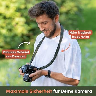 C-Rope Traveler camera strap Military Olive, 125cm Paracord