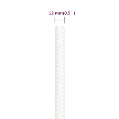 VidaXL Boottouw 12 mm 250 m polypropyleen volwit
